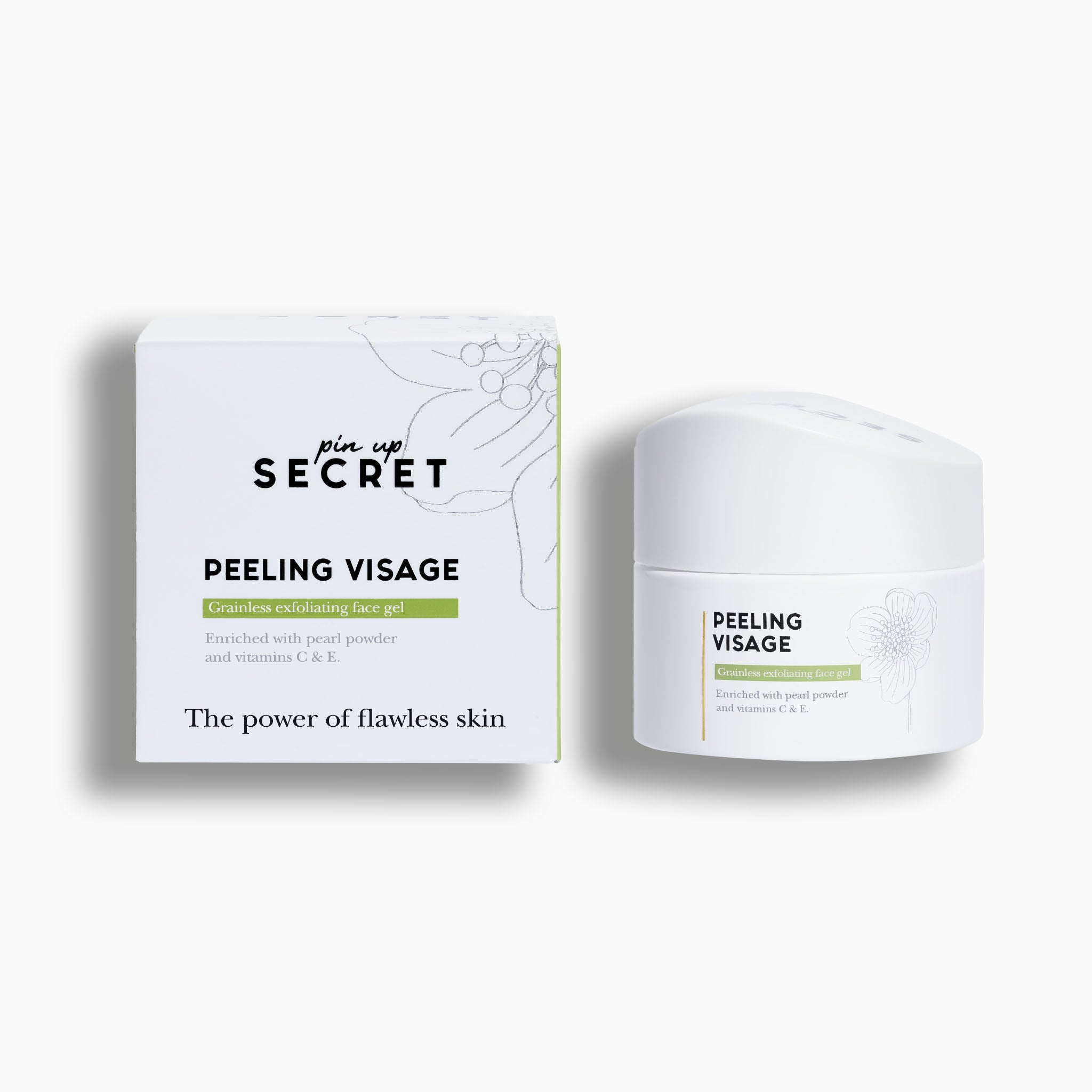 Exfoliating Peeling Gel – Gentle Face Exfoliator (No Scrub) | Vitamin C & E